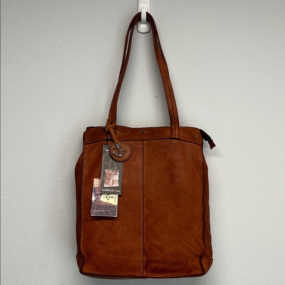 Harbour 2nd | Leather Tote/Backpack Bag in Cognac - Picture 1 of 9